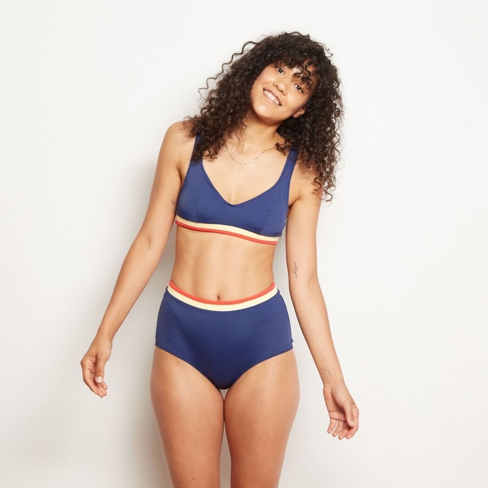 Solid & Striped Katie Bikini Top and Bottoms